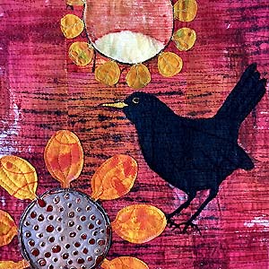 Hens at Dusk Between Two Suns